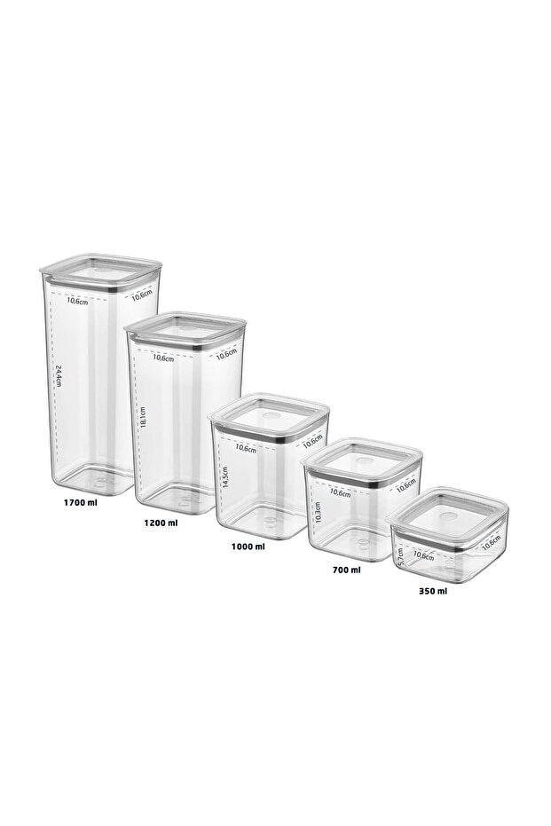 Sude Kare Saklama Kabı 5'li Set - GalaturQa