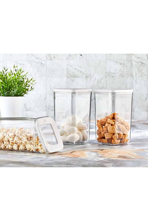 Kare Saklama Kabı Seti 3x1200 ml - GalaturQa