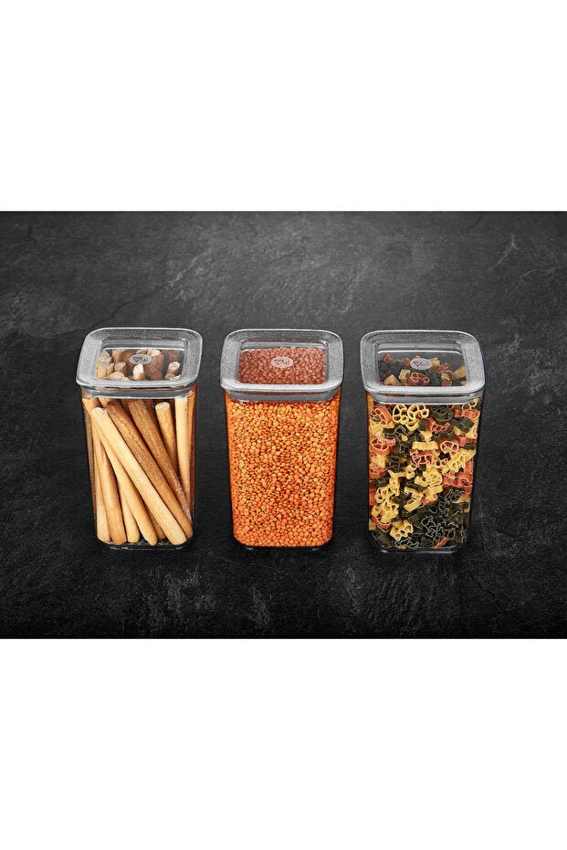 Sude Kare Saklama Kabı 3x1200 ml - GalaturQa