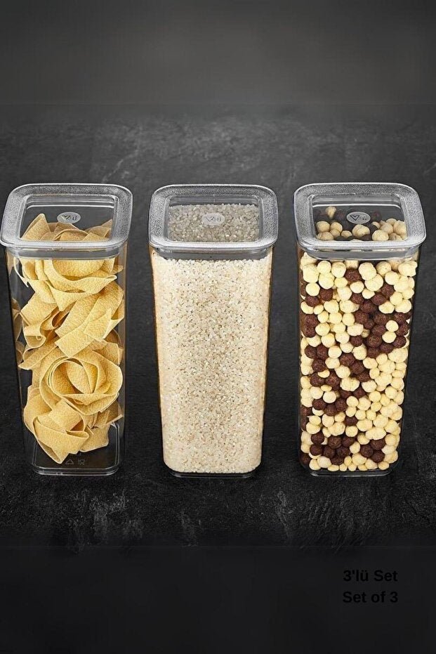 Sude Kare Saklama Kabı 3x1700 ml - GalaturQa