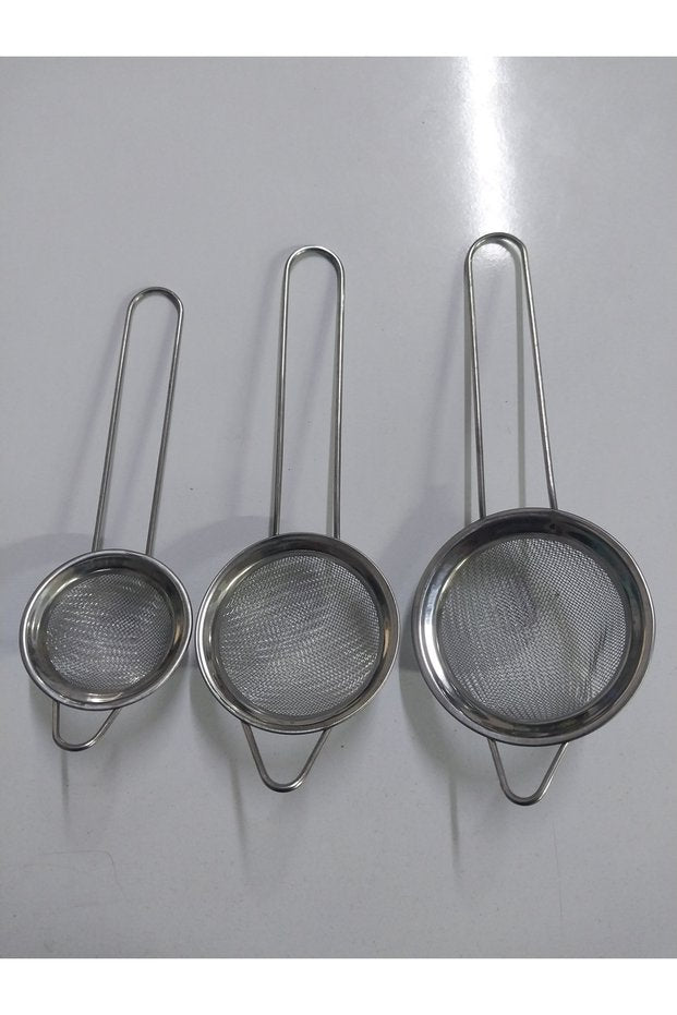 Ayhazak 3'lü Çay Süzgeci Seti (6-7-8 cm)