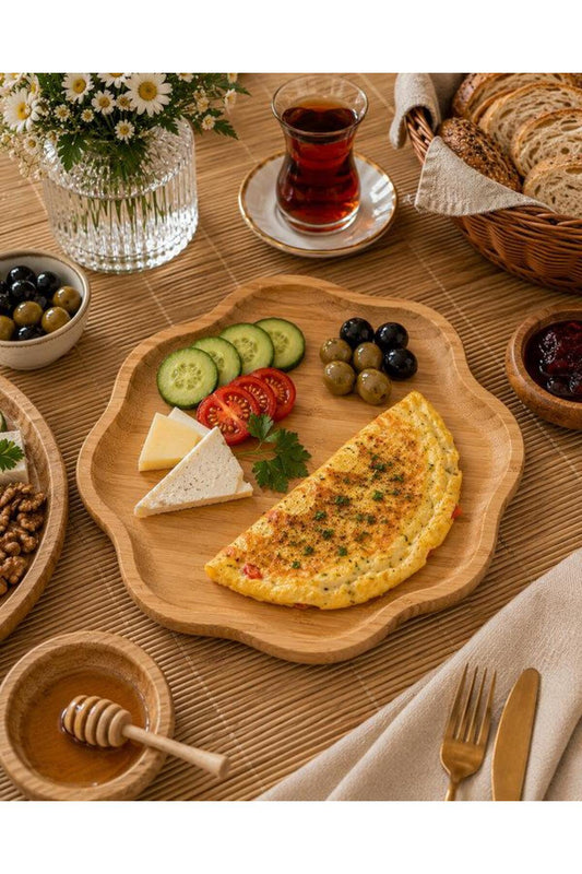 Rossev Bambu Pappi Çiçek Servis Tabağı - GalaturQa