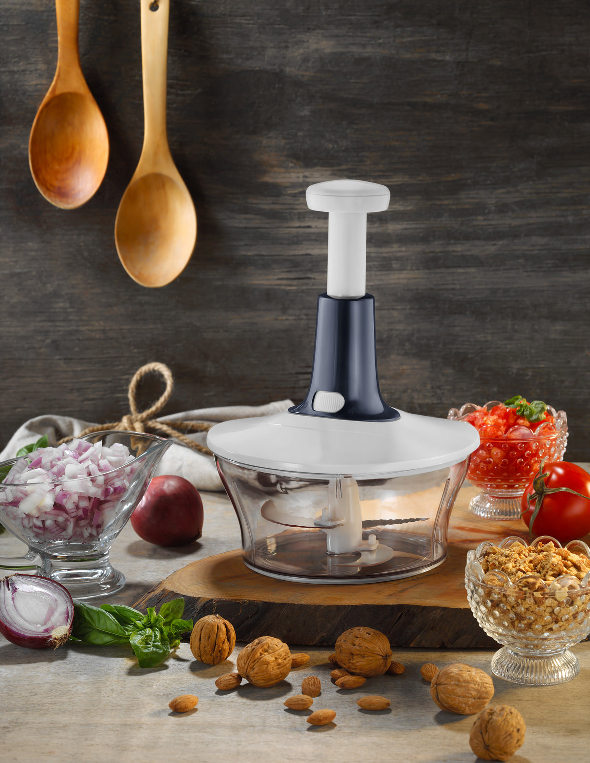 Üçgen Baskılı Rondo 1500 ml Mavi - GalaturQa