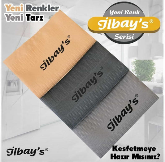 İlbay's 3'lü Mikrofiber Temizlik Bezi 40x60 cm (Yeni Renkler) - GalaturQa