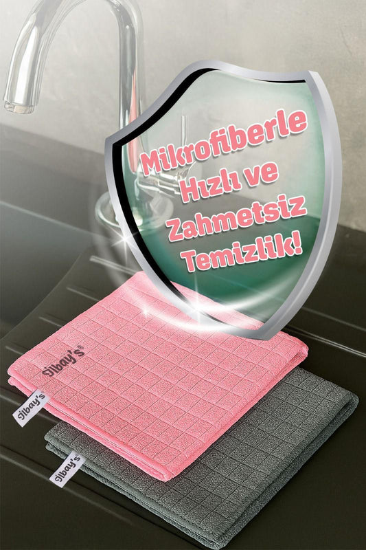 İlbay's 2'li Mikrofiber Zor Kir Bezi 40x40 cm - GalaturQa