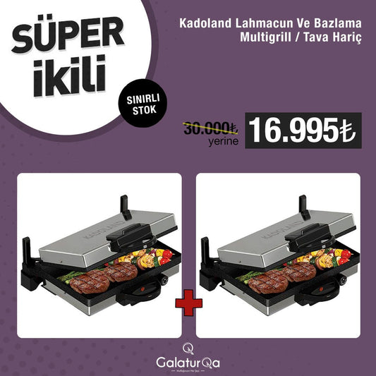2x Kadoland Lahmacun Ve Bazlama Makinesi / Tava Hariç Teslimat 1 hafta - GalaturQa